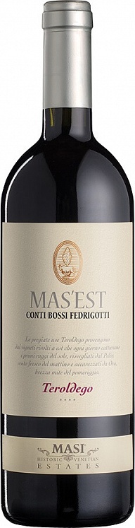 Masi Conti Bossi Fedrigotti Mas'Est Teroldego Vigneti delle Dolomiti IGT 2021 Set 6 bottles