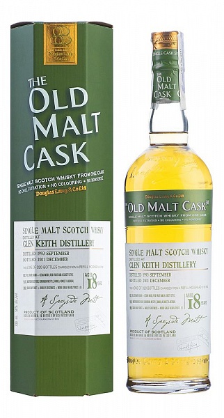 Glen Keith 18 YO, 1993, The Old Malt Cask, Douglas Laing