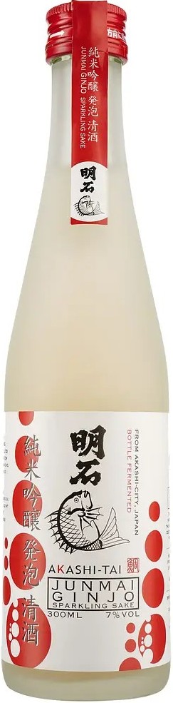 Akashi-Tai Sparkling Sake Junmai Ginjo 300ml Set 6 Bottles