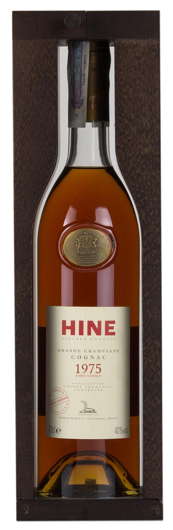 Hine Vintage 1975 Grande Champagne Early Landed