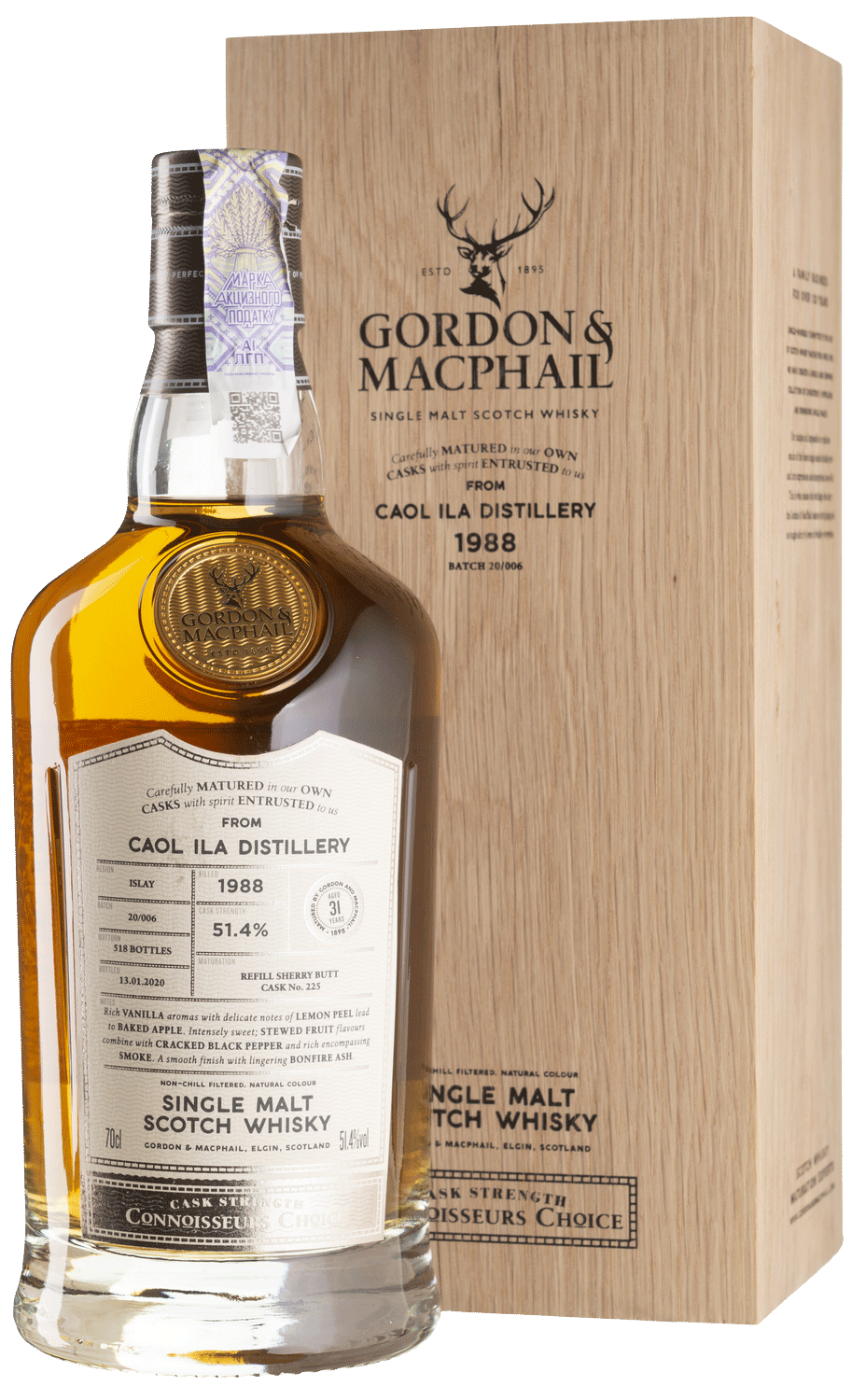 Caol Ila 31 YO 1988/2020 Connoisseurs Choice Gordon & MacPhail
