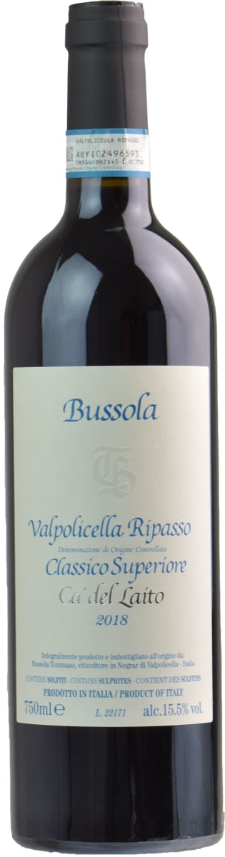 Tommaso Bussola Ca'del Laito Valpolicella Ripasso Superiore 2018 Set 6 Bottles