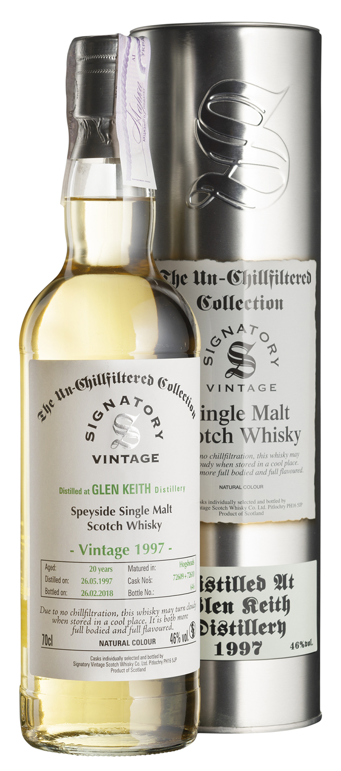 Glen Keith 20 YO 1997/2018 Un-Сhillfiltered Signatory