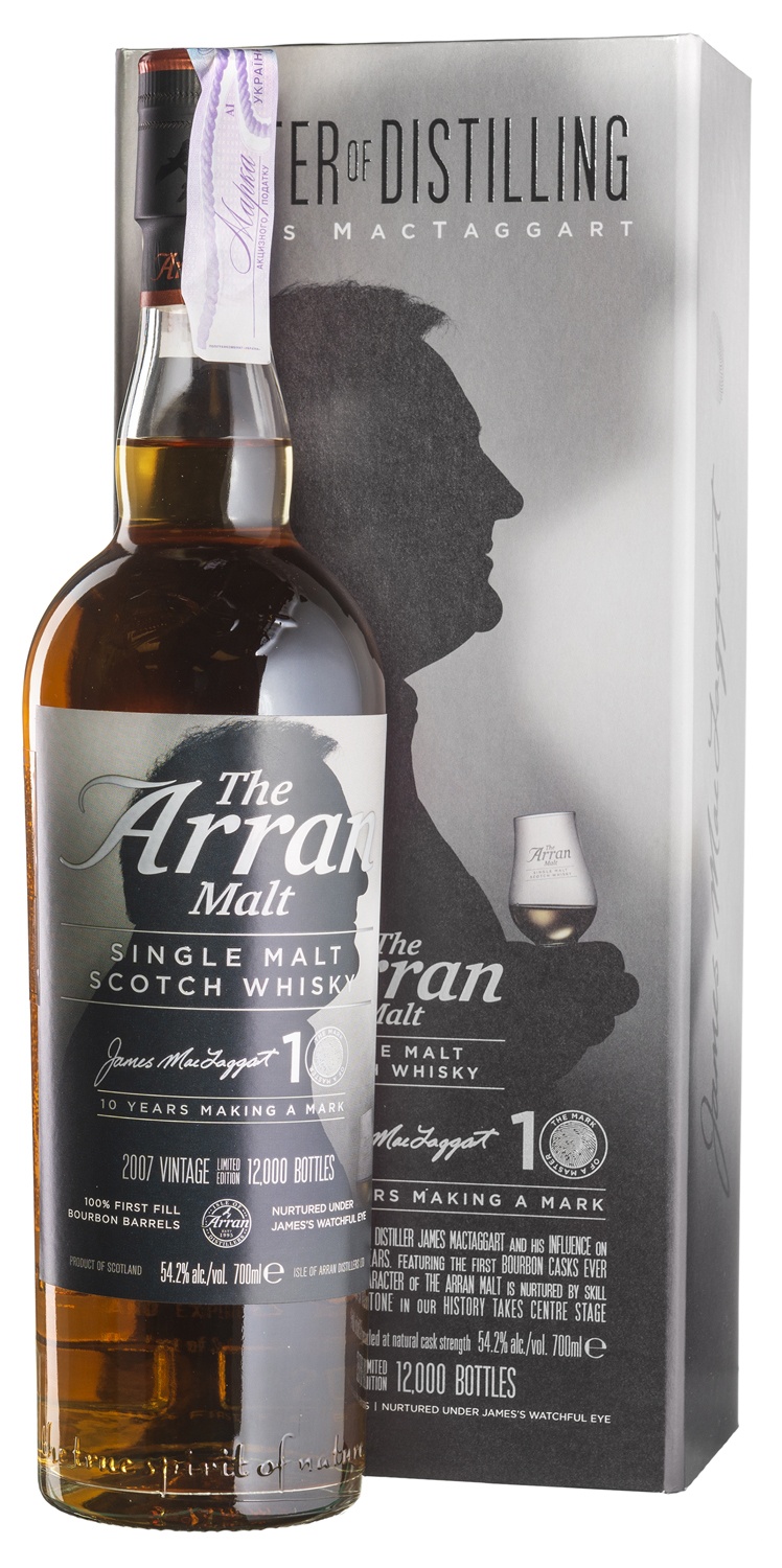 Виски Arran 2007 James MacTaggart's 10th Anniversary (Арран 2007 Джеймс