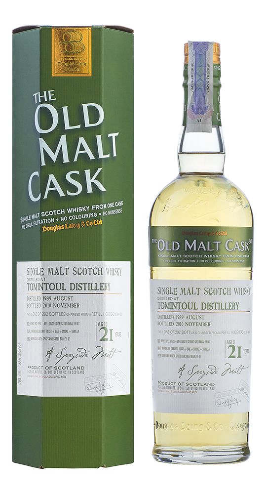 Tomintoul 21 YO, 1989, The Old Malt Cask, Douglas Laing