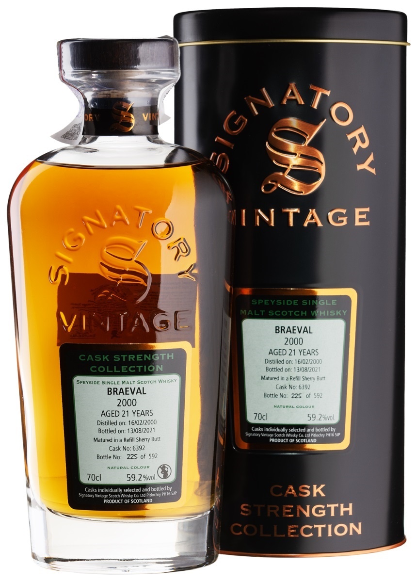 Braeval 21 YO 2000/2001 Cask Strength Signatory