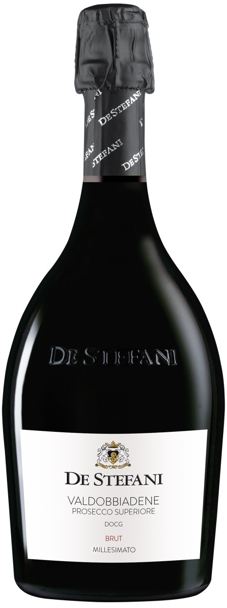 De Stefani Prosecco Brut Millesimato Valdobbiadene 2021 Set 6 bottles