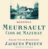 Domaine Jacques Prieur Meursault Clos de Mazeray 2013