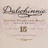 Dalwhinnie 15 YO