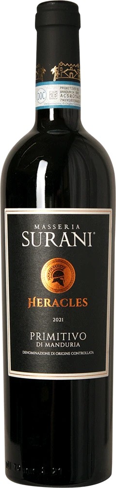 Masseria Surani Primitivo di Manduria Heracles 2021 Set 6 Bottles