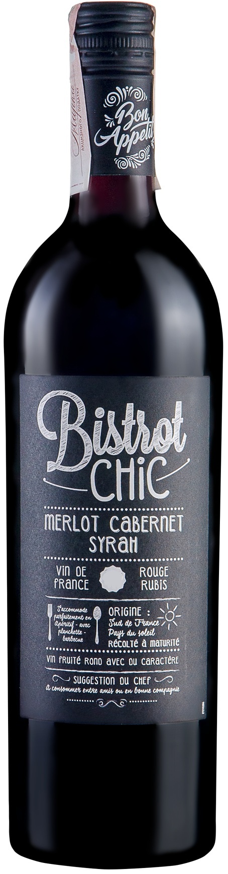 Bistrot Chic Merlot Cabernet Sauvignon Syrah Set 6 Bottles