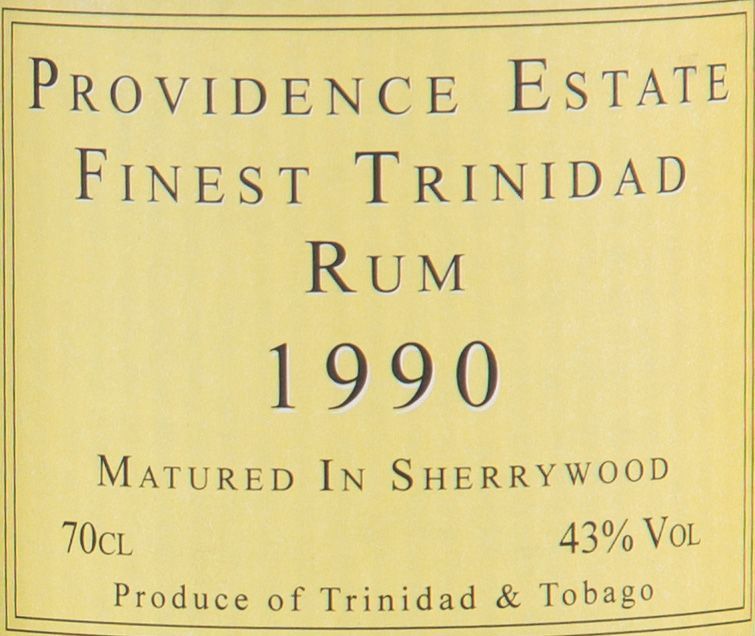 Bristol Spirits Providence Estate Finest Trinidad Rum 1990 - 3
