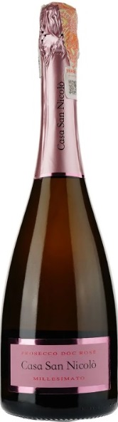 Casa San Nicolo Prosecco Rose Brut Millesimato Set 6 Bottles