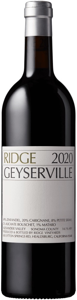 Ridge Vineyards California Geyserville 2020 Set 6 Bottles
