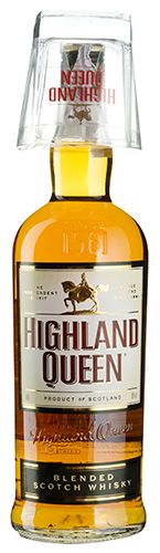 Highland Queen 1L + glass Set 6 Bottles