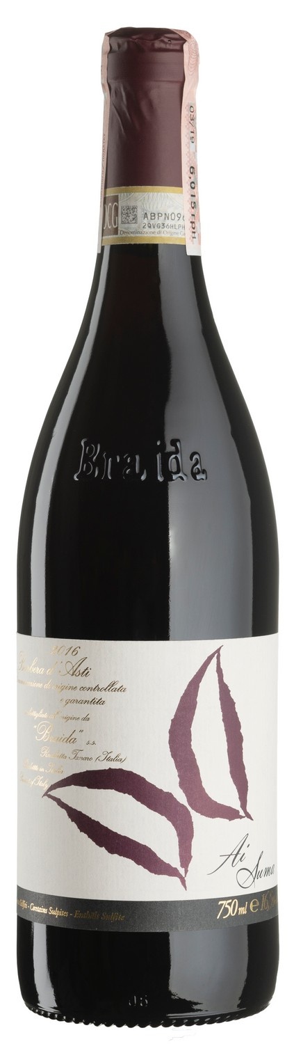 Braida di Bologna Giacomo AI Suma Barbera d’Asti 2016 Set 6 bottles