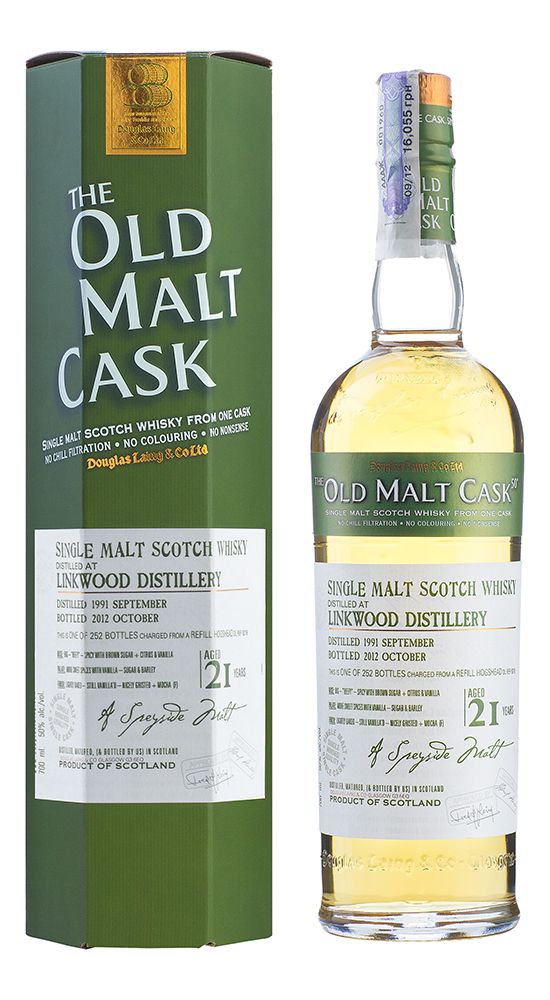 Linkwood 21 YO, 1991, The Old Malt Cask, Douglas Laing