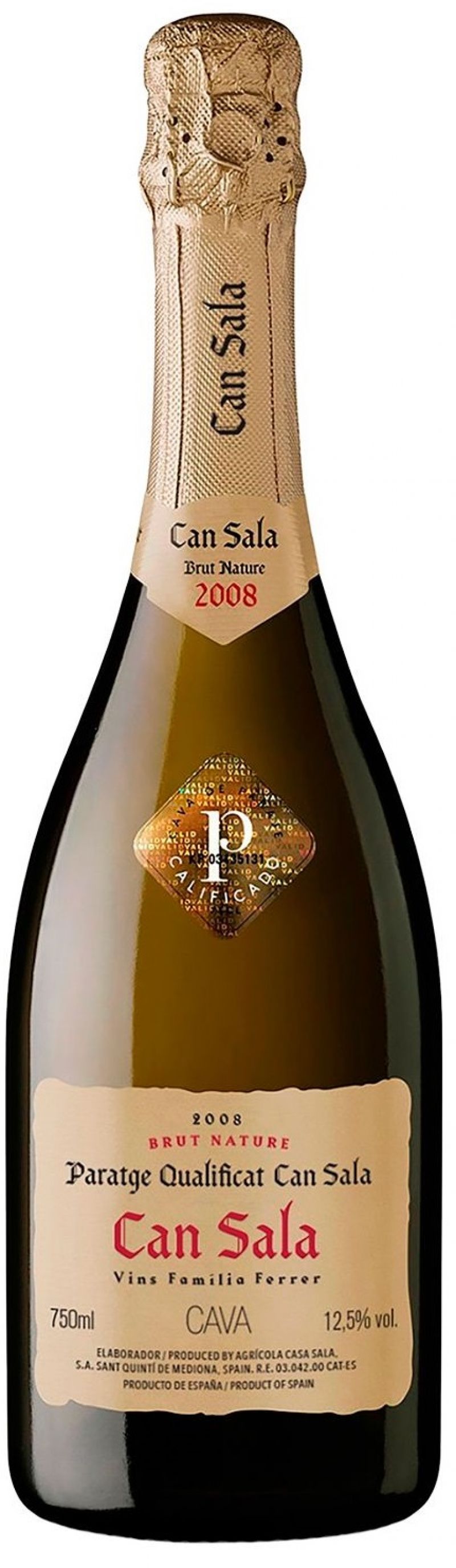 Freixenet Can Sala de Рaraje Qualificat Brut Nature 2008 Set 6 Bottles