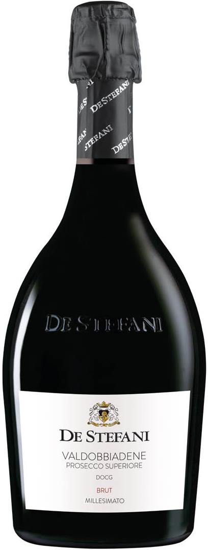 De Stefani Prosecco Brut Millesimato Valdobbiadene 2023 Set 6 Bottles