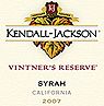 Kendall-Jackson Syrah Vintner's Reserve 2007
