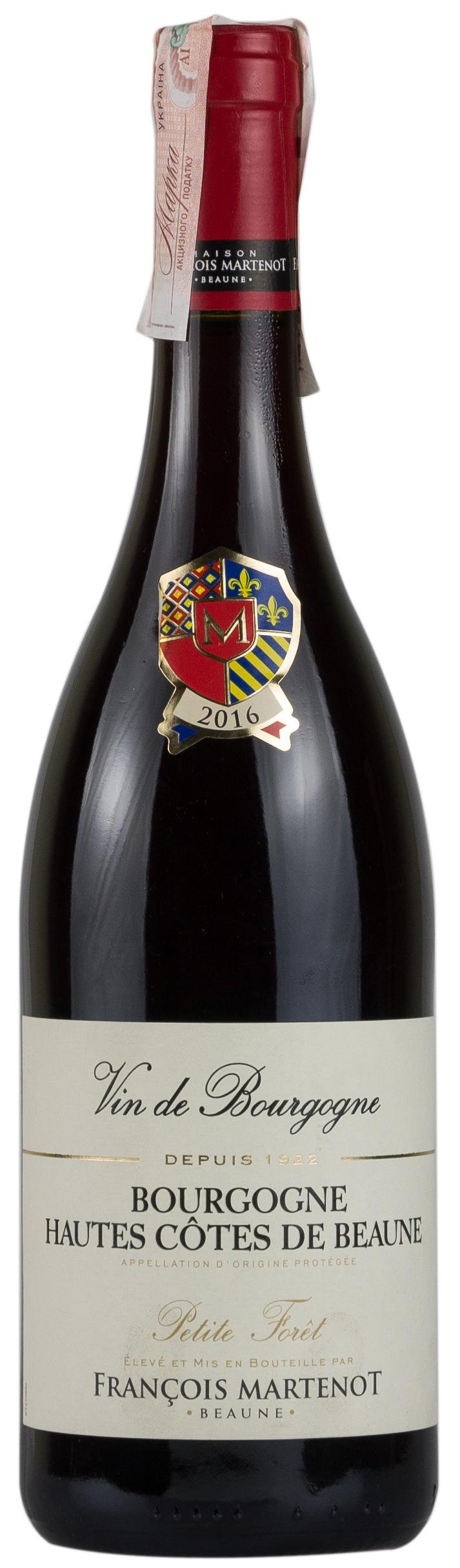 Francois Martenot Bourgogne Hautes Cotes de Beaune Petite Foret 2016