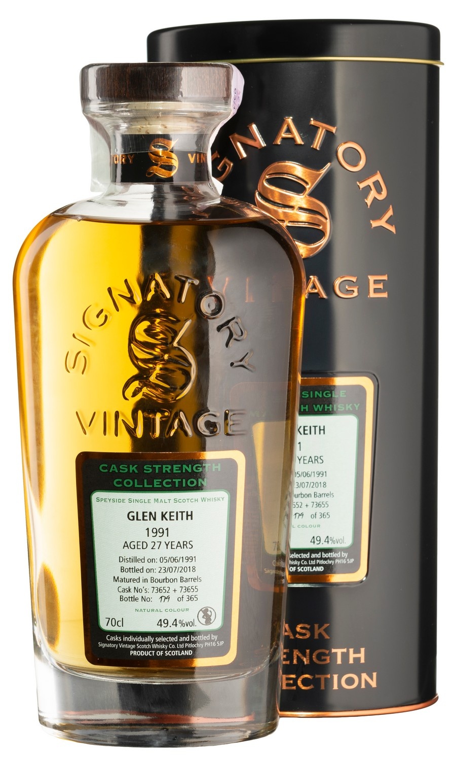 Glen Keith 27 YO 1991/2018 Cask Strength Signatory