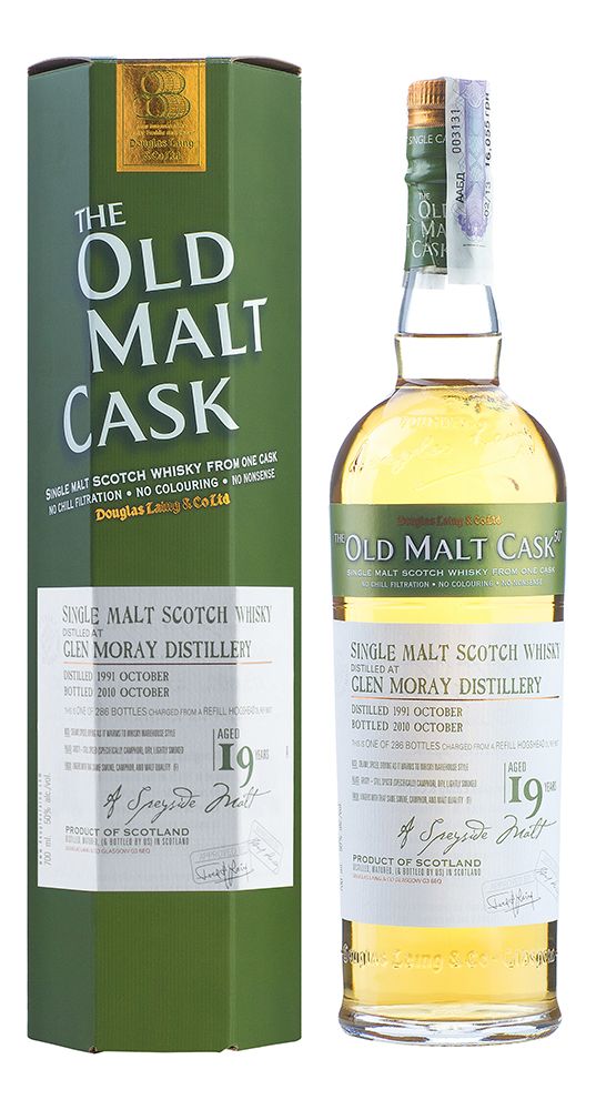 Glen Moray 19 YO, 1991, The Old Malt Cask, Douglas Laing