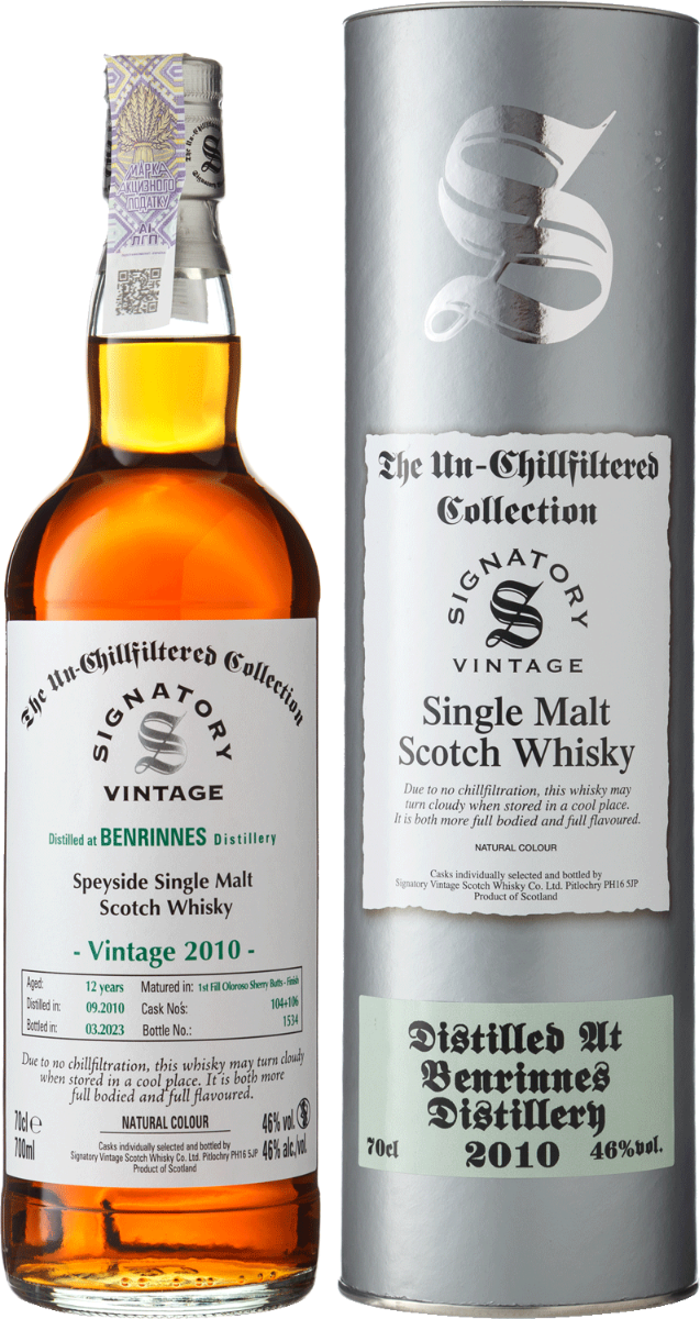Benrinnes 12 YO 2010/2023 Unchillfiltered Signatory