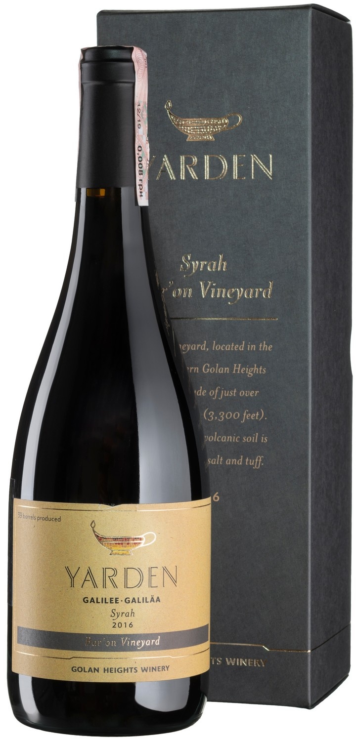Golan Heights Winery Syrah Bar’on Vineyard Yarden 2016 Set 6 bottles