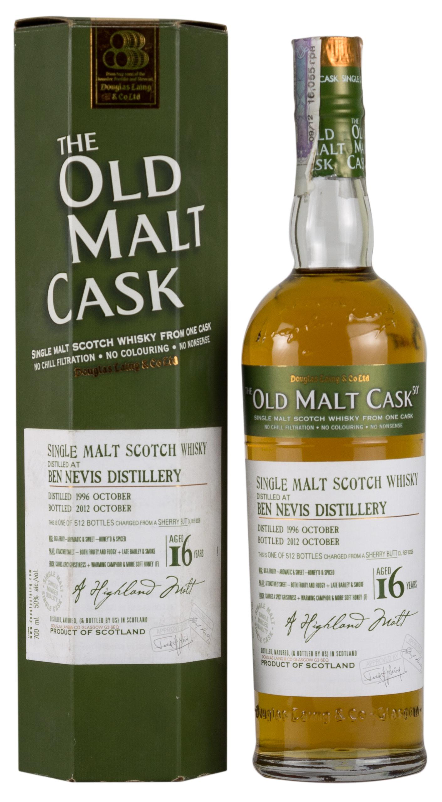 Ben Nevis 16 YO, 1996, Sherry Cask, The Old Malt Cask, Douglas Laing