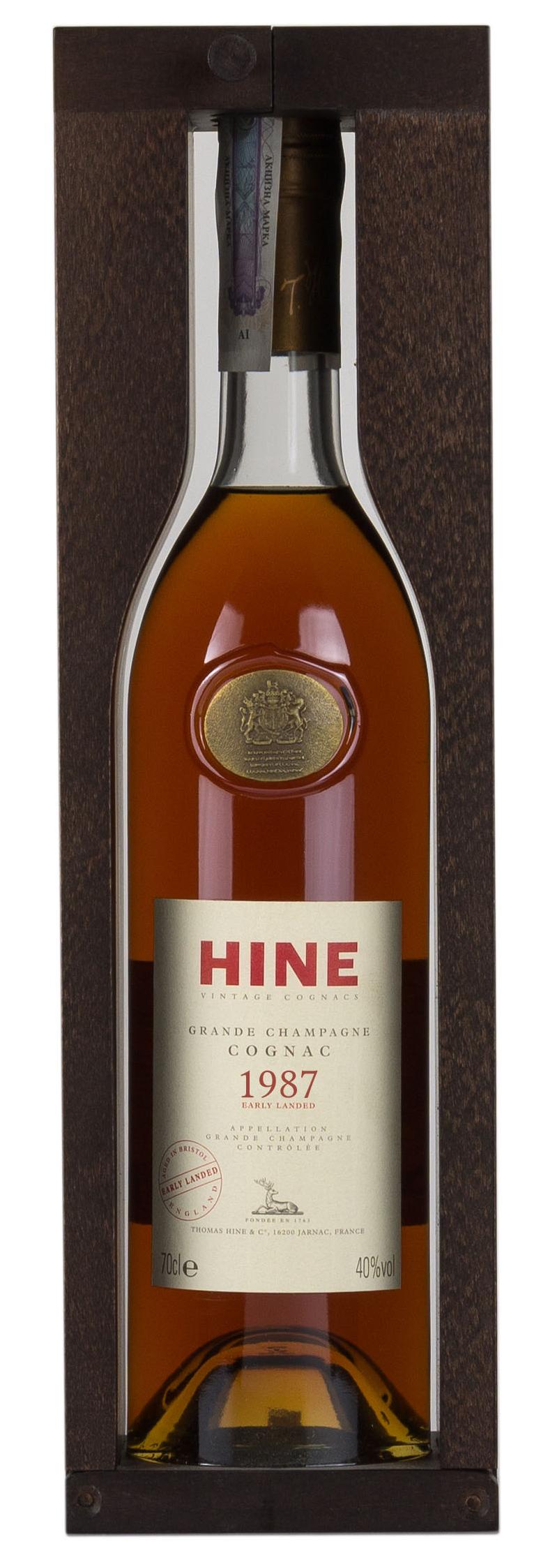 Hine Vintage 1987 Grande Champagne Early Landed 