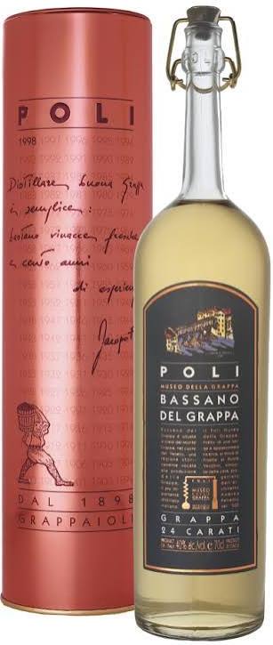 Poli Grappa Bassano 24 Carati Oro Set 2 Bottles