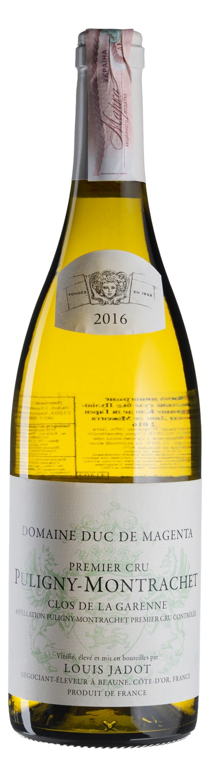 Louis Jadot Puligny-Montrachet Clos de la Garenne Domaine Duc de Magenta Premier Cru 2016