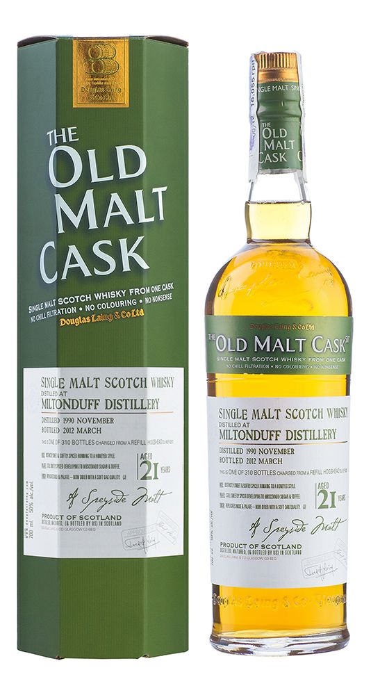 Miltonduff 21 YO, 1990, The Old Malt Cask, Douglas Laing