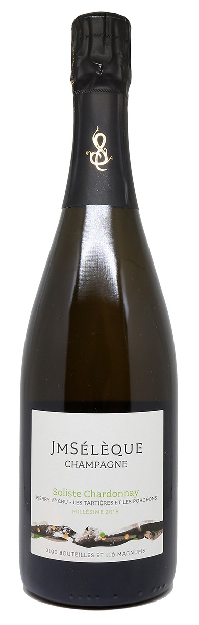 JM Seleque Soliste Chardonnay Pierry Premier Cru Les Tartieres Et Les Porgeons Extra Brut 2018