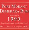 Bristol Spirits Rum Port Morant Guyana 1990