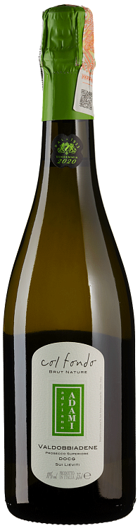 Adriano Adami Col Fondo Valdobbiadene Prosecco Superiore Brut Nature Set 6 Bottles