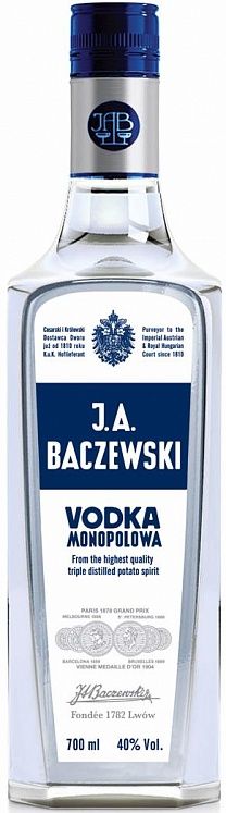 J.A. Baczewski Vodka Set 6 Bottles