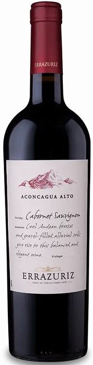 Errazuriz Cabernet Sauvignon Aconcagua Alto 2021 Set 6 Bottles