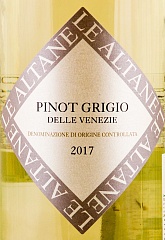 Вино Le Altane Pinot Grigio 2018 Set 6 Bottles