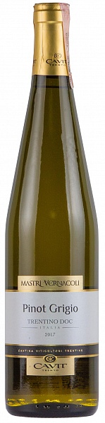Cavit Mastri Vernacoli Pinot Grigio 2017 Set 6 Bottles