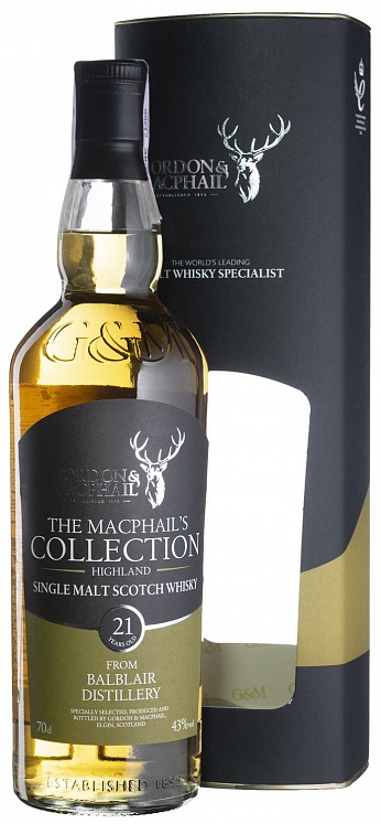 Balblair 21 YO Distillery Labels Gordon & MacPhail