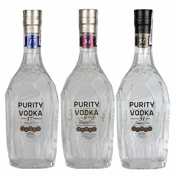 Purity Vodka 17, 34, 51 Case 3 bottles