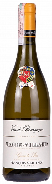 Francois Martenot Macon Villages Blanc Grands Pres 2016 Set 6 Bottles