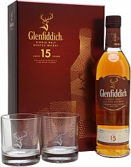 Виски Glenfiddich 15 YO 2 Glasses