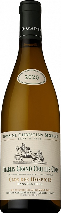 Domaine Christian Moreau Chablis Les Clos Grand Cru Clos des Hospices 2020