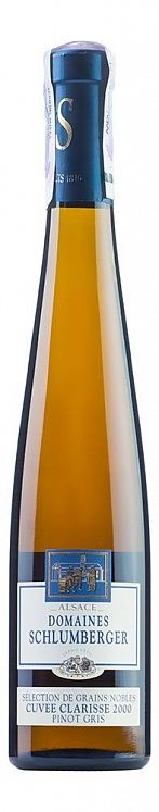 Domaines Schlumberger Pinot Gris Selection de Grains Nobles Cuvee Clarisse 2000, 375ml