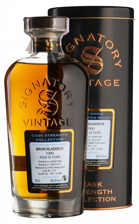 Bruichladdich 26 YO 1990/2017 Cask Strength Signatory