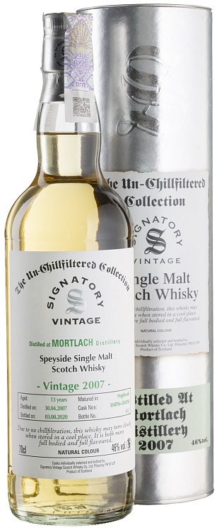 Mortlach 13 YO 2007/2020 Un-Chillfiltered Signatory Set 6 Bottles
