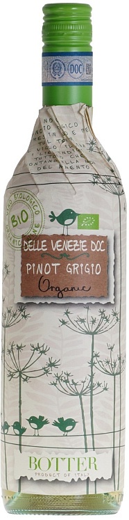 Botter Wrap Uccellini Pinot Grigio Delle Venezie Ogranic Set 6 Bottles